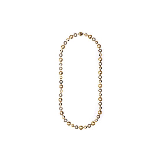 Colar Duplo Discos Eterna Ouro Vintage Tu